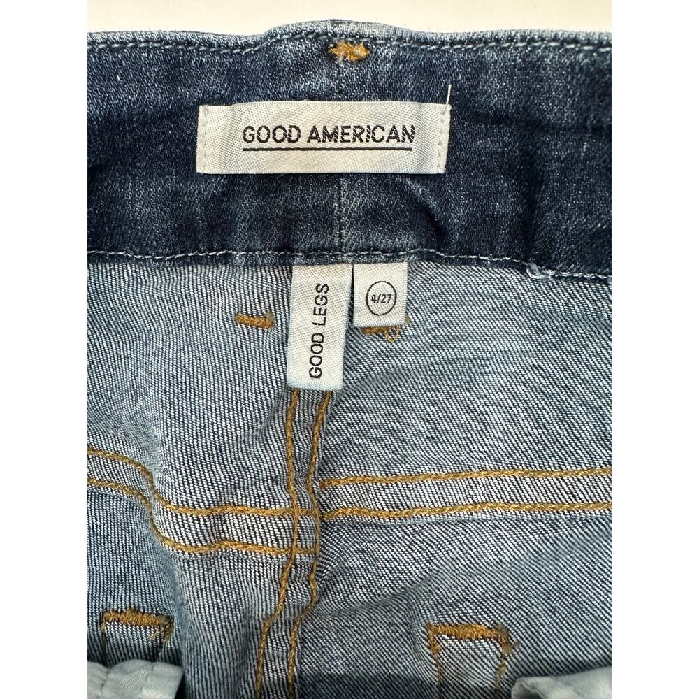 Good American Good Legs Skinny Jeans Size 4 Side Stripe Detail - Picture 5 of 8